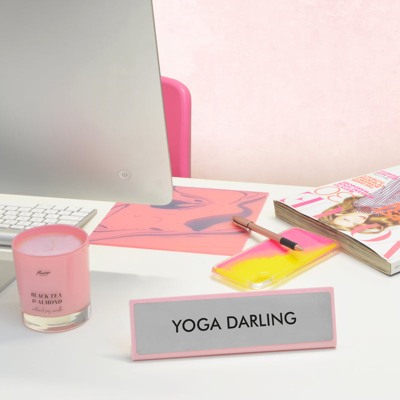 Yoga Darling Desk Plate Sign