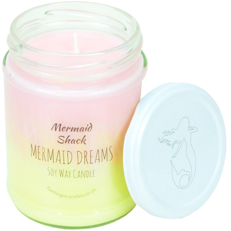 Mermaid Dreams Pink/Yellow Ombre Candle