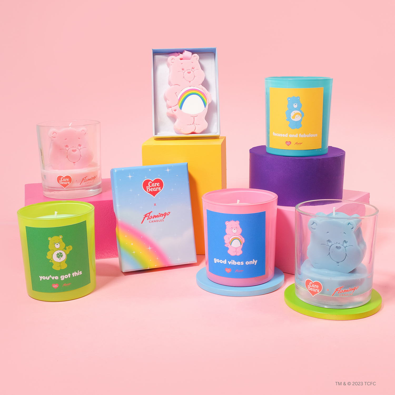 Care Bears x Flamingo Candles Good Luck Peony Good Luck Bear Jar Candle