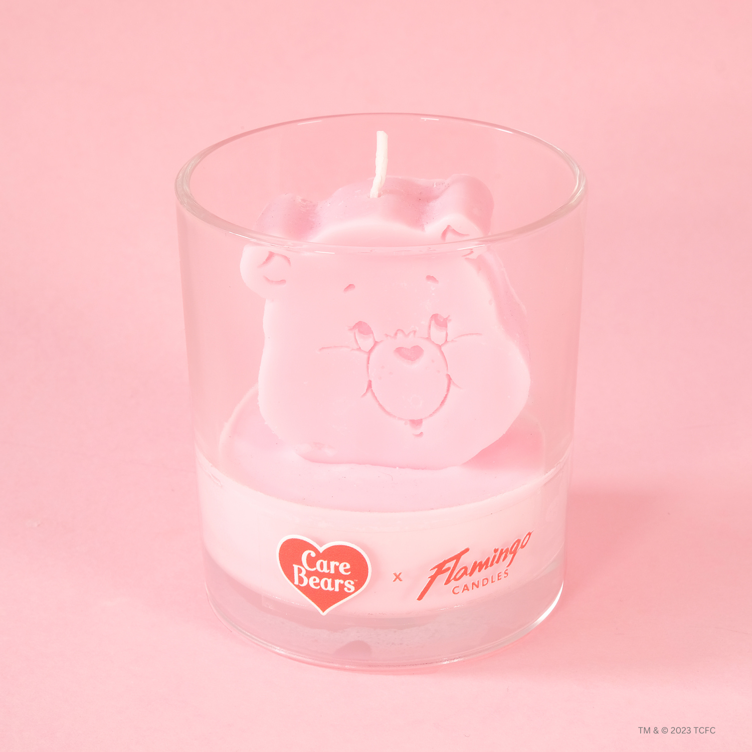 Care Bears x Flamingo Candles Fuzzy Wuzzy Cheer Bear 3D Icon Candle