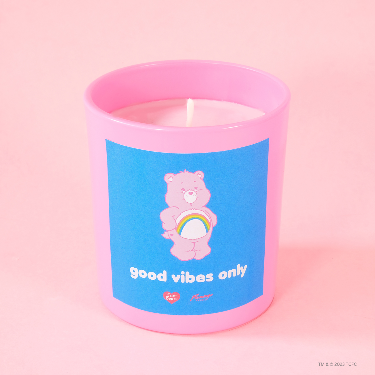 Care Bears x Flamingo Candles Fuzzy Wuzzy Cheer Bear Jar Candle