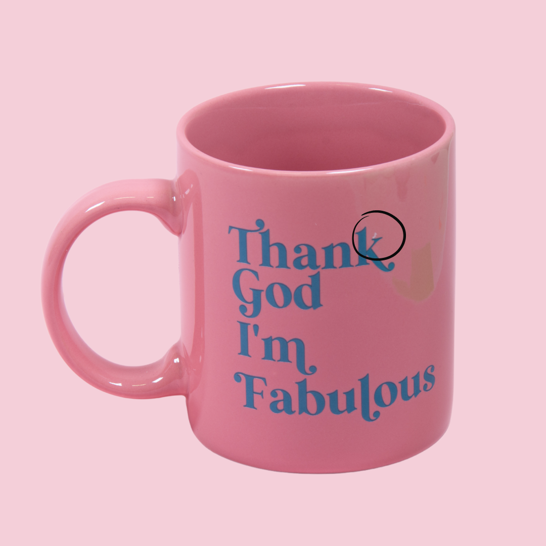 OUTLET Thank God I'm Fabulous Mug