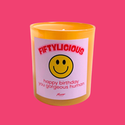 Fiftylicious 50th Birthday Candle
