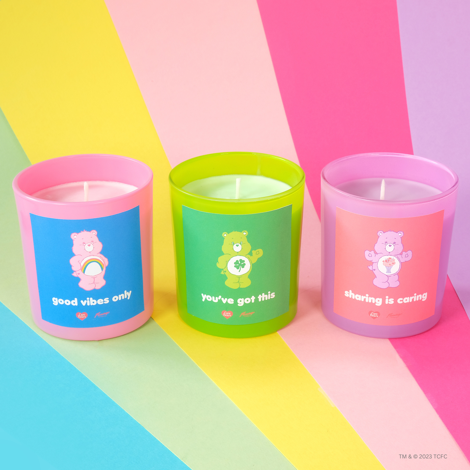 Care Bears x Flamingo Candles Good Luck Peony Good Luck Bear Jar Candle
