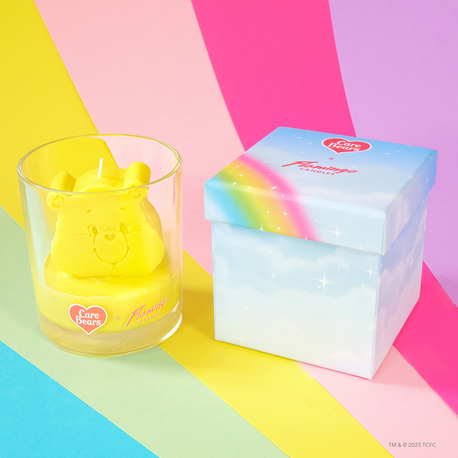 Care Bears x Flamingo Candles Cute Cupcake Birthday Bear 3D Icon Candle