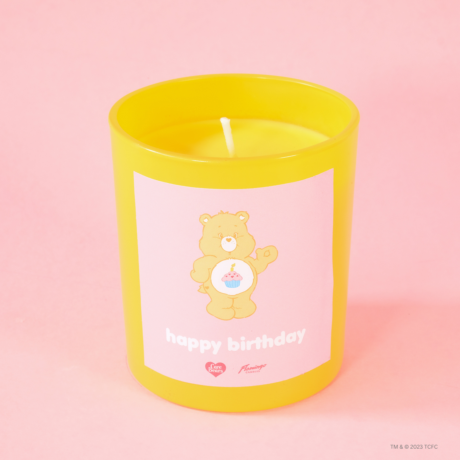 Care Bears x Flamingo Candles Cute Cupcake Birthday Bear Jar Candle