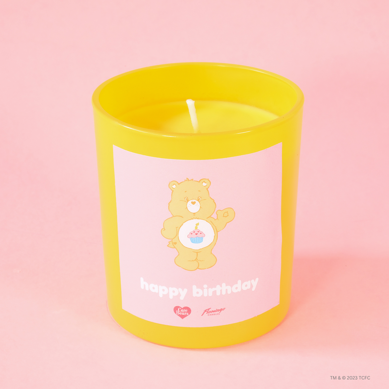 Care Bears x Flamingo Candles Cute Cupcake Birthday Bear Jar Candle