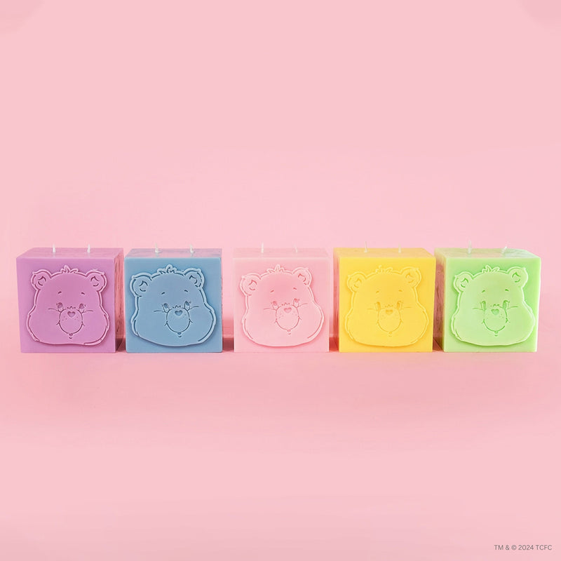 Care Bears x Flamingo Candles Good Luck Peony Good Luck Bear Cube Pillar Candle