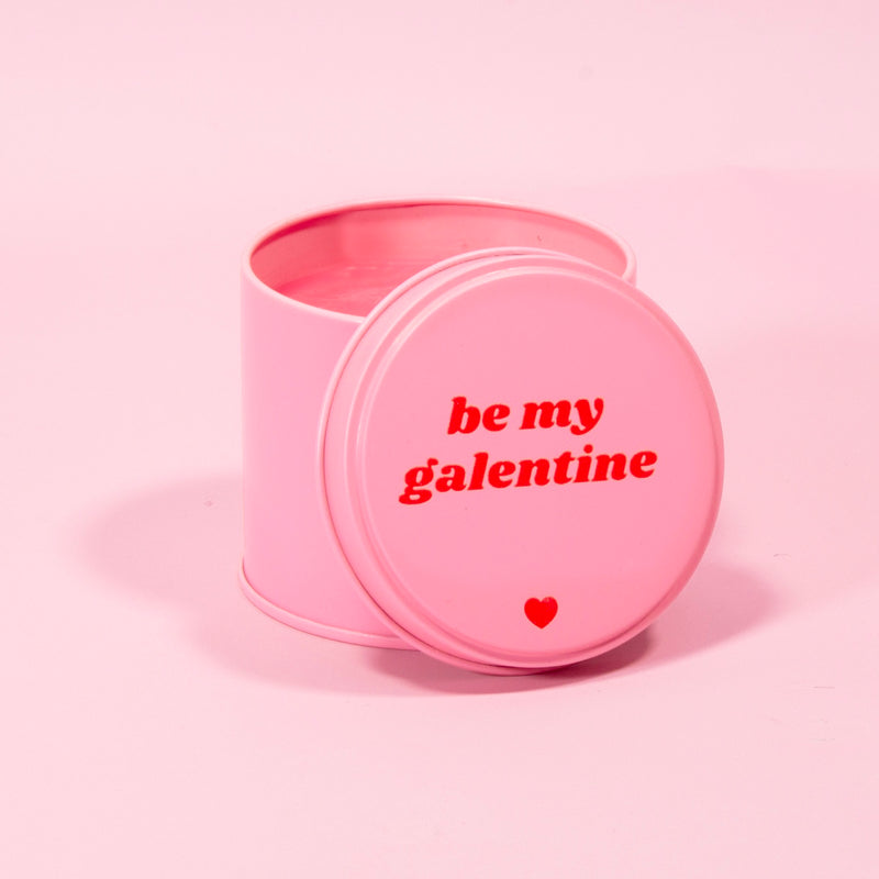 Pomegranate & Fig Be My Galentine Pink Valentine Tin Candle