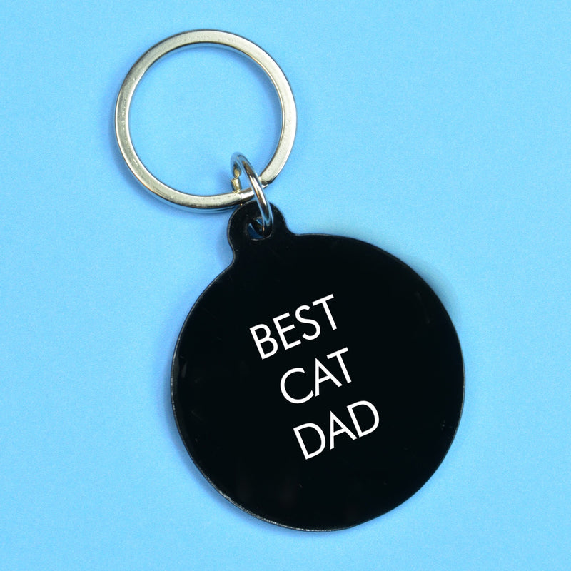 Best Cat Dad Keytag
