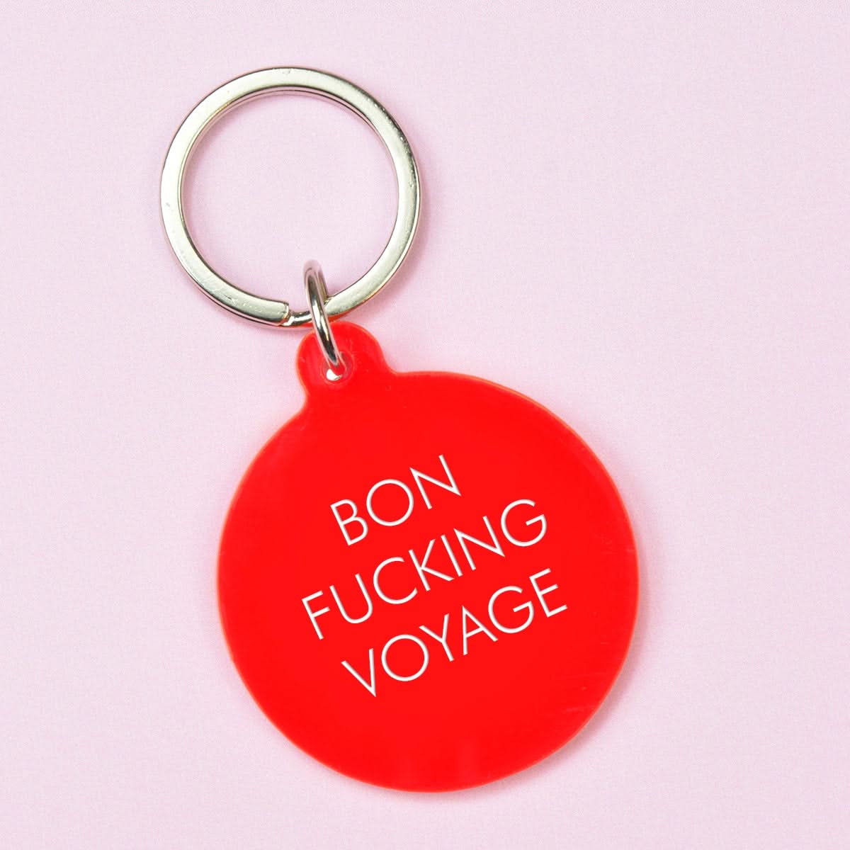 Bon Fucking Voyage Keytag