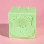 Care Bears x Flamingo Candles Good Luck Peony Good Luck Bear Cube Pillar Candle