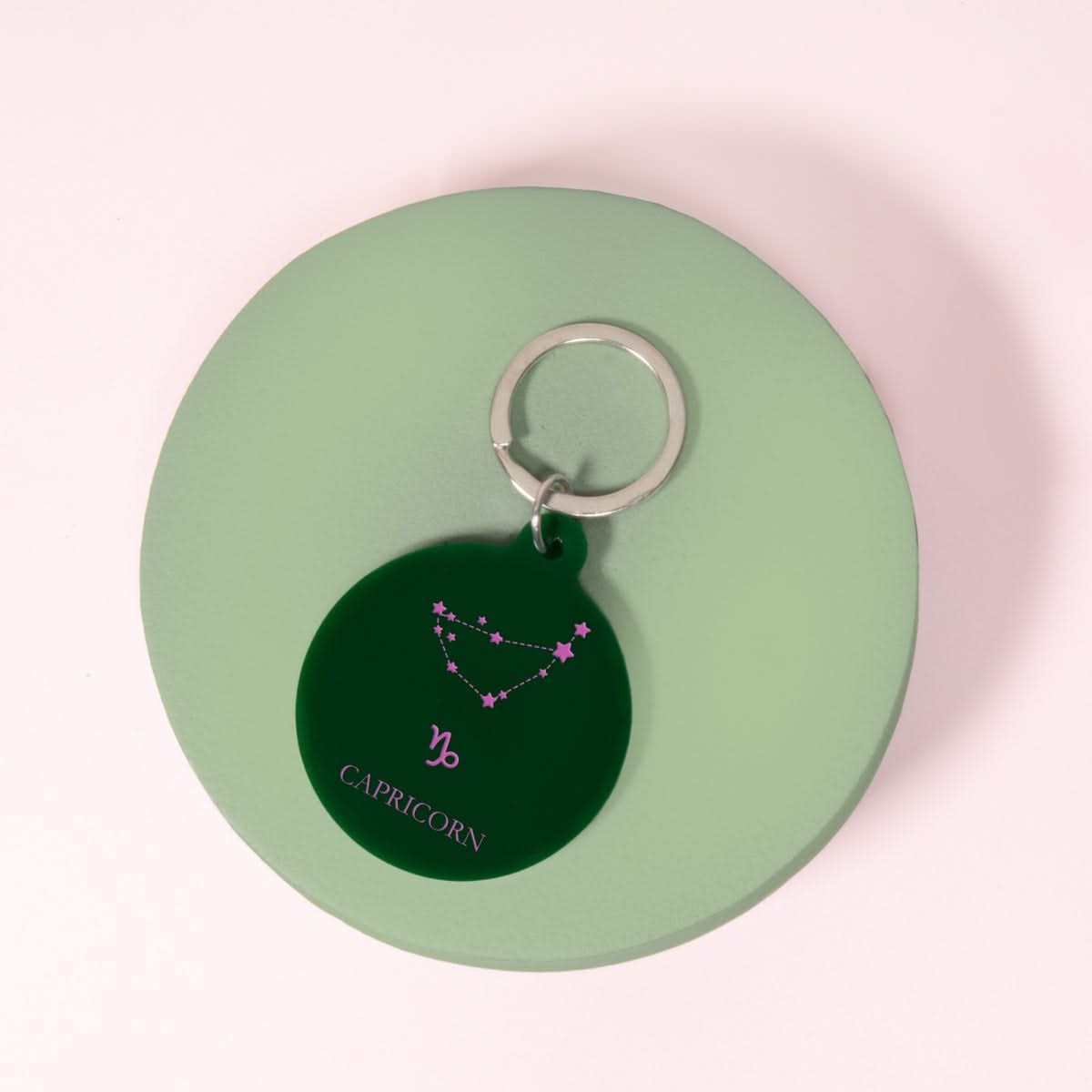 Capricorn Zodiac Illustration Keytag