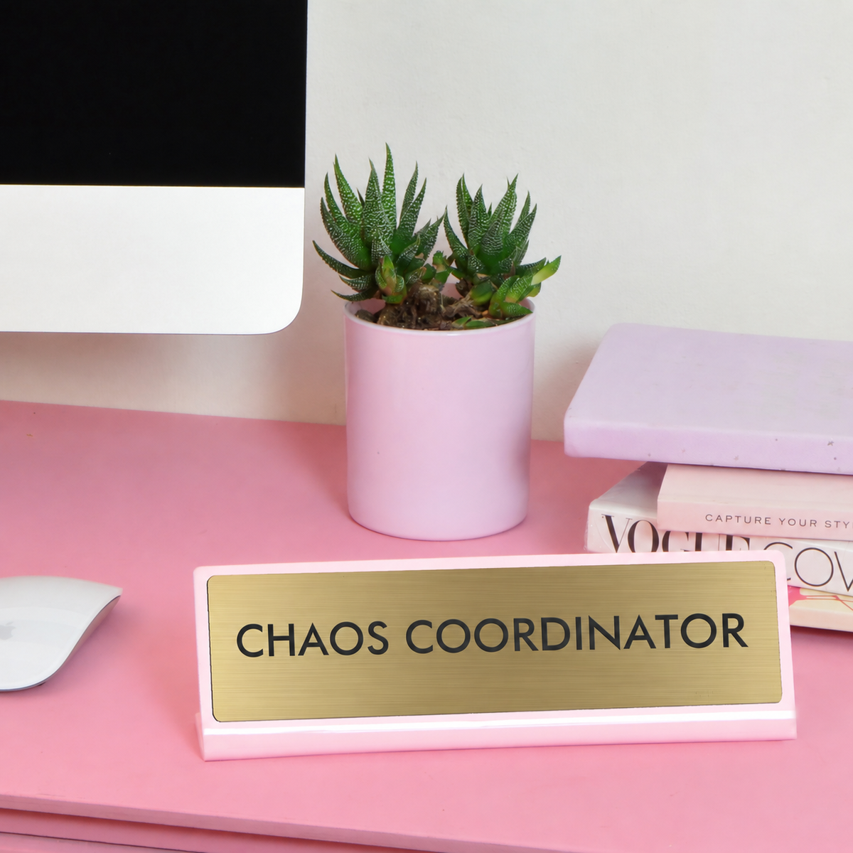 Chaos Coordinator Desk Plate Sign