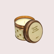 Chocolate Orange Star Christmas Tin Candle