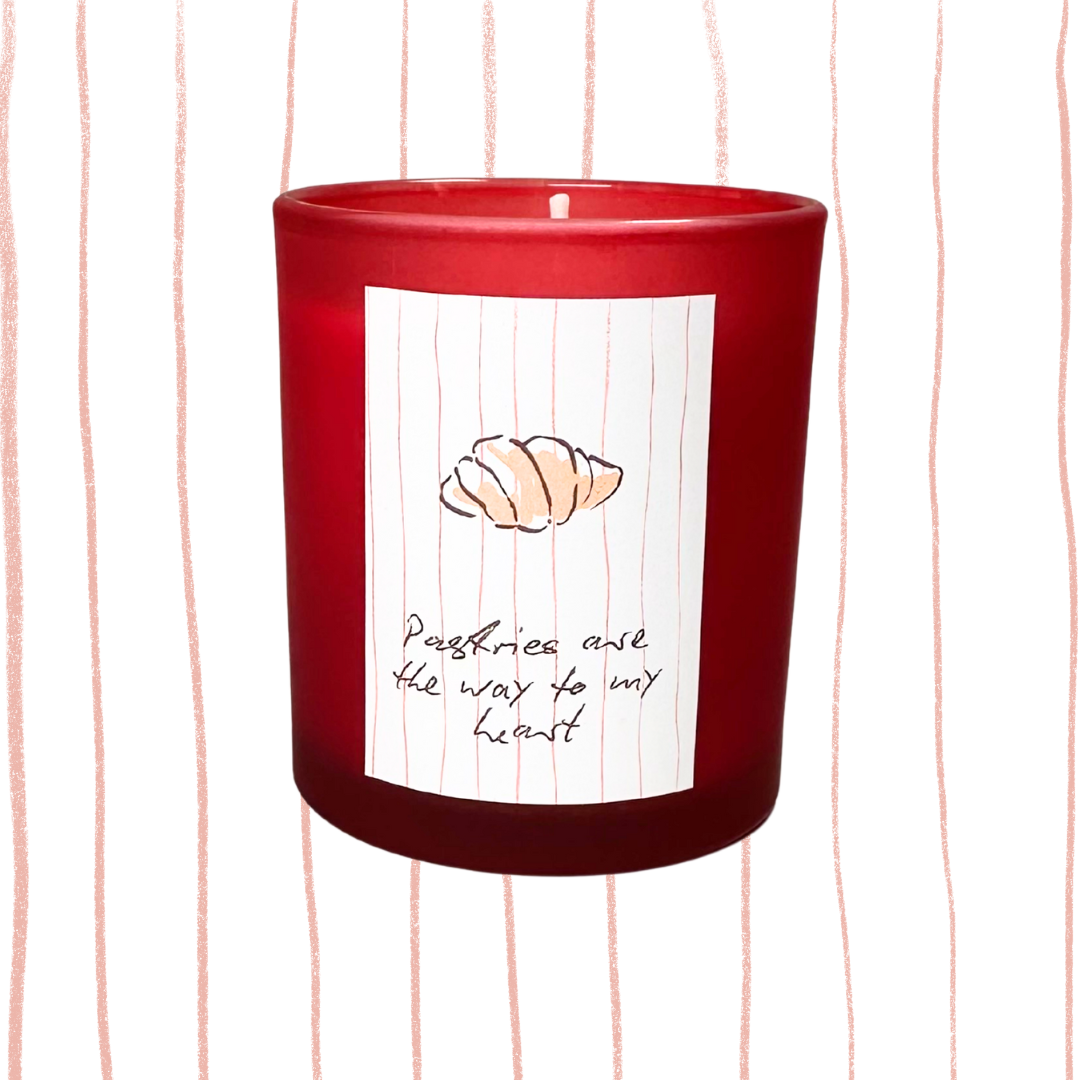 Cinnamon Croissant Pastries Are the Way to My Heart Candle