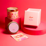 Pink Ribbon Everything Will Be OK Thoughtful Floral Tin Candle