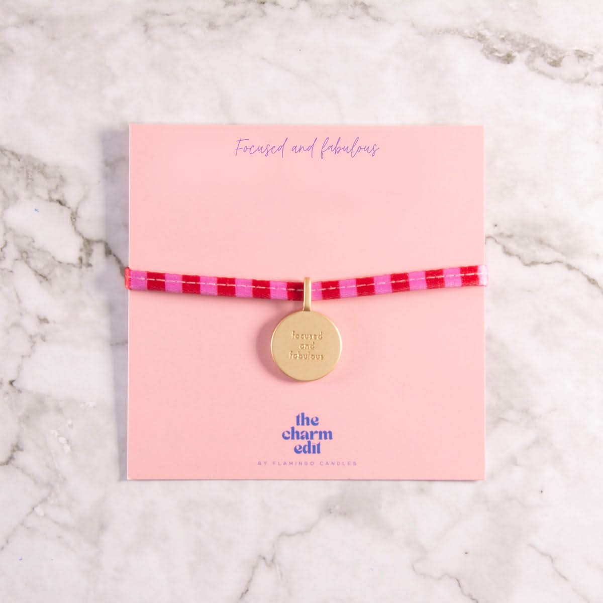 Focused and Fabulous Charm Tie Bracelet