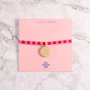Focused and Fabulous Charm Tie Bracelet