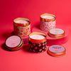 Pink Ribbon Stronger Than You Think Thoughtful Floral Tin Candle