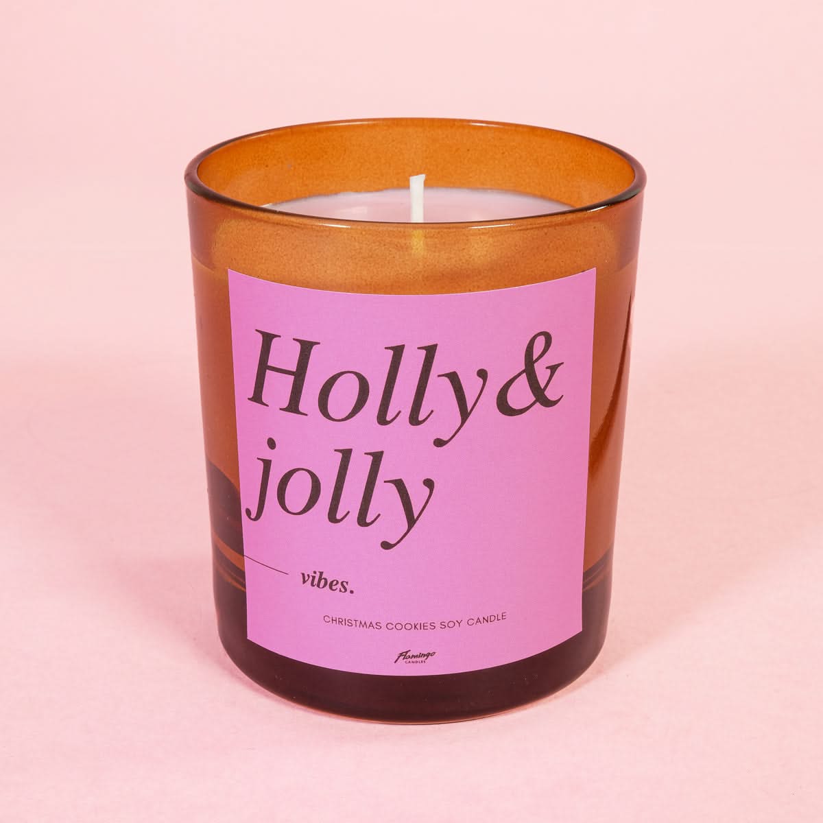 Christmas Cookies Holly & Jolly Vibes Amber Christmas Candle