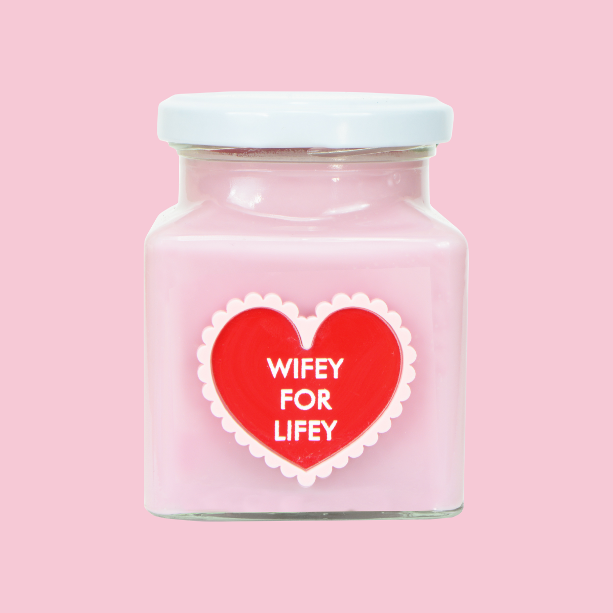 Love Bug Wifey for Lifey Heart Candle