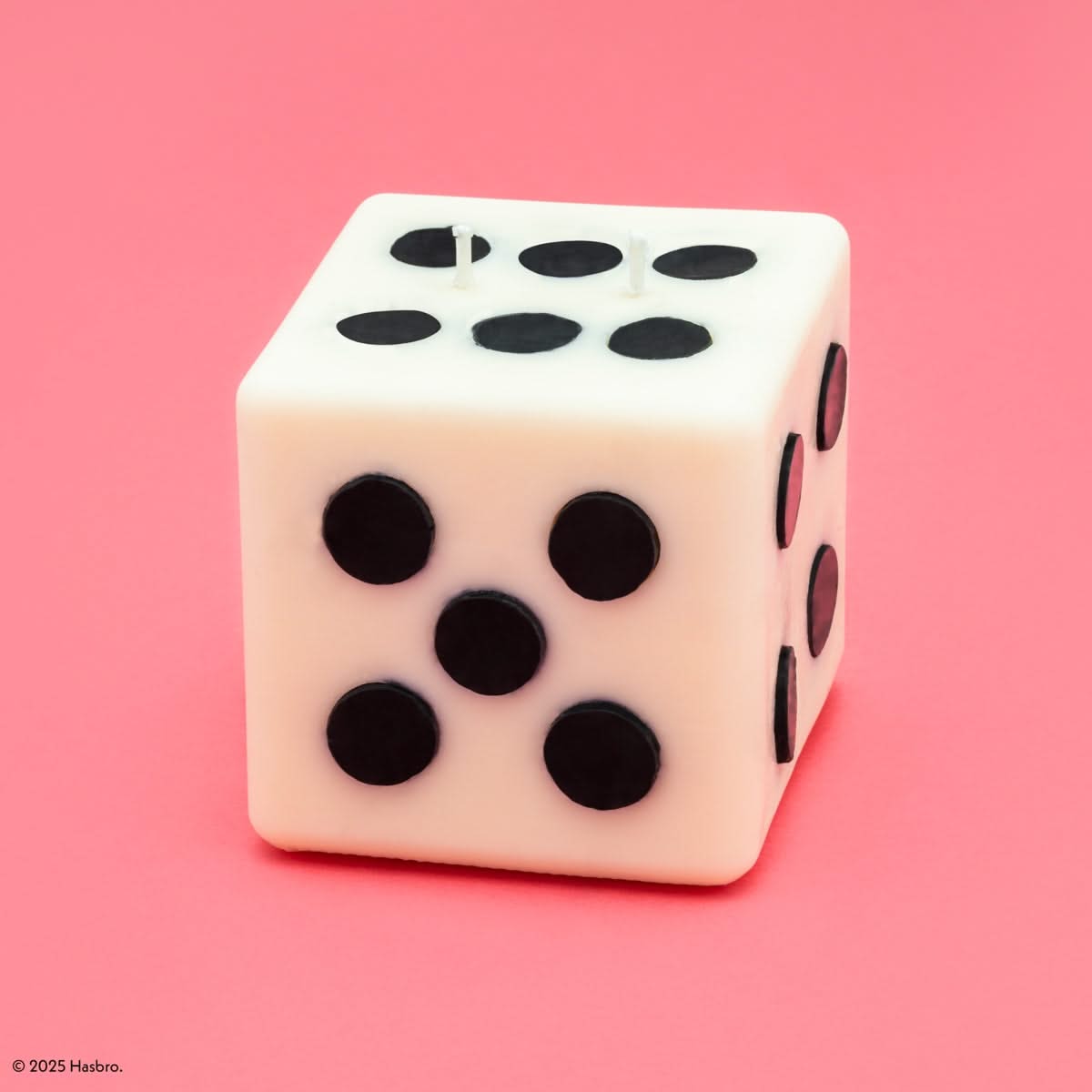 Monopoly x Flamingo Candles Roll the Dice Black & White Pillar Candle