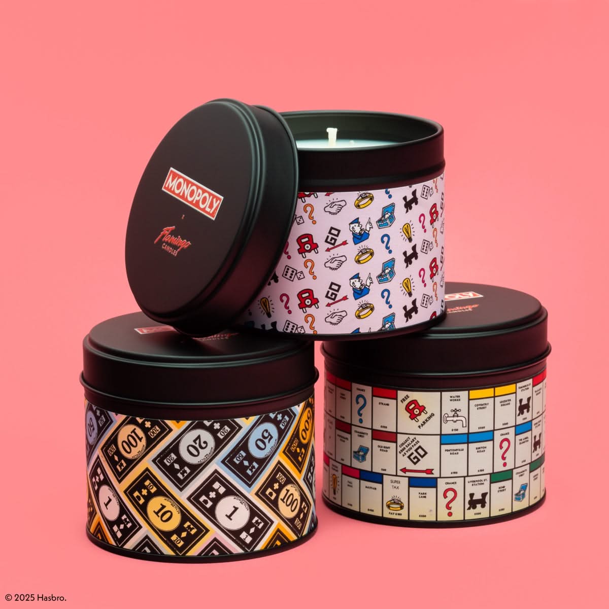 Monopoly x Flamingo Candles Money Talks Vanilla & Ylang Ylang Tin Candle