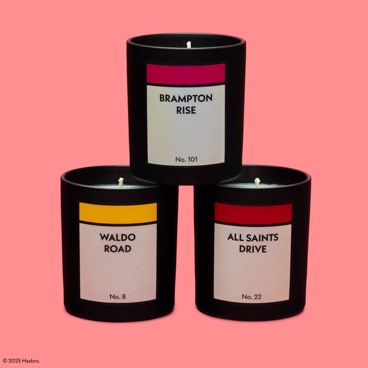Monopoly x Flamingo Candles Personalised Pink Property Card Candle