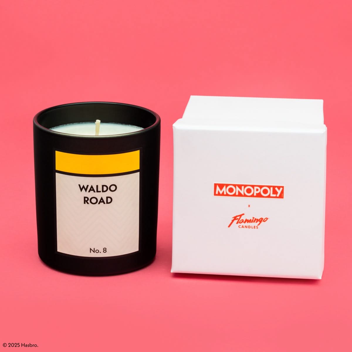 Monopoly x Flamingo Candles Personalised Yellow Property Card Candle