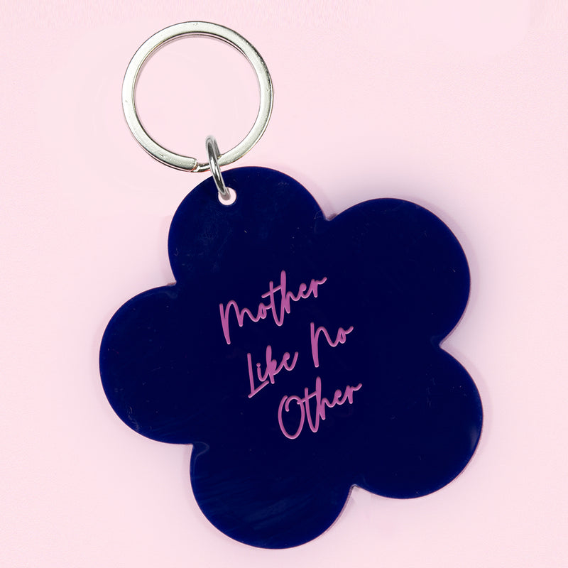 Mother Like No Other Flower Keytag