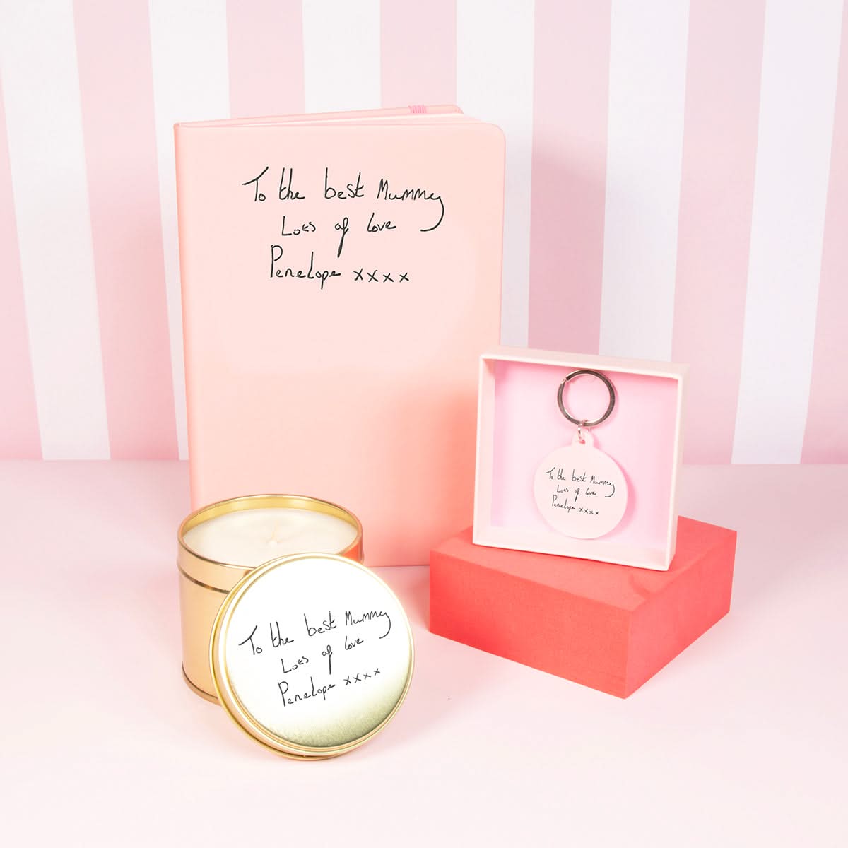 Personalised Handwriting Tin Candle