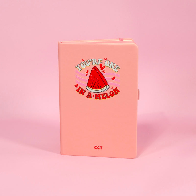 You're One in a Melon Valentine Notebook