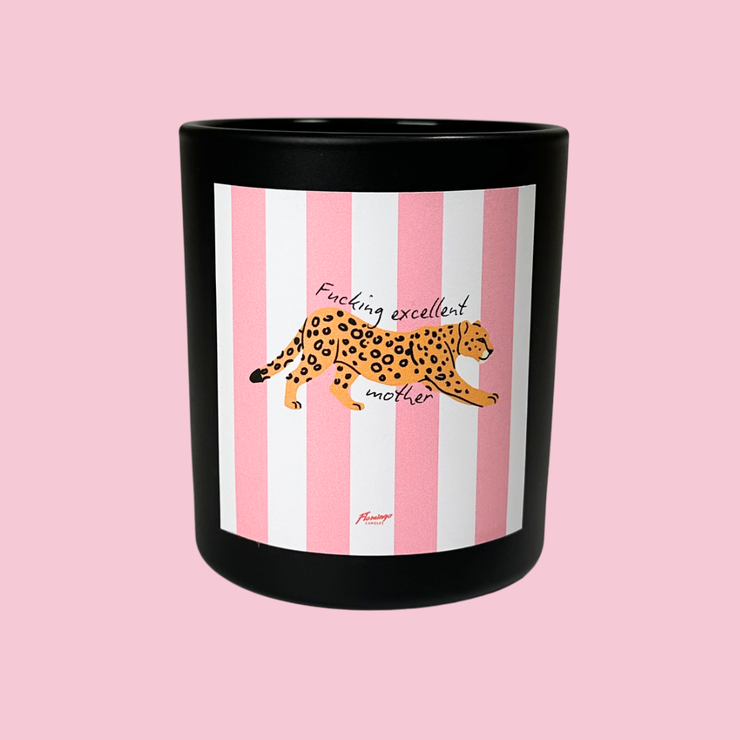 Peony & Amber Fucking Excellent Mother Leopard Candle