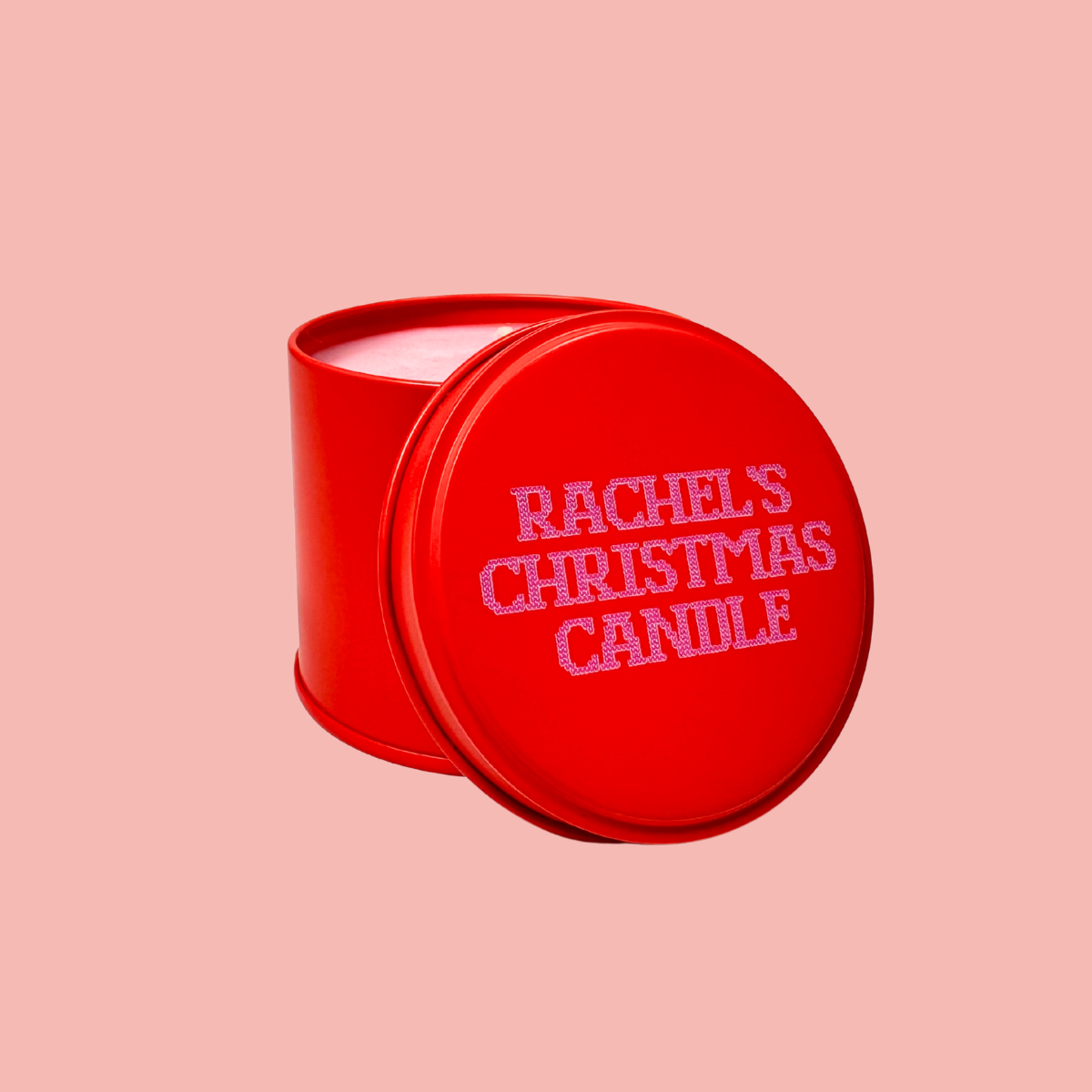 Personalised Christmas Tin Candle