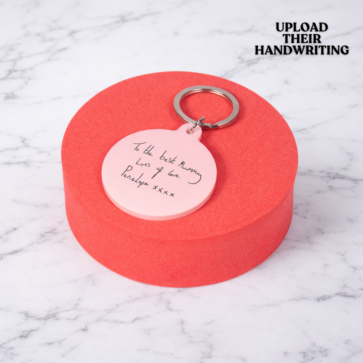 Personalised Handwriting Mother's Day Keytag