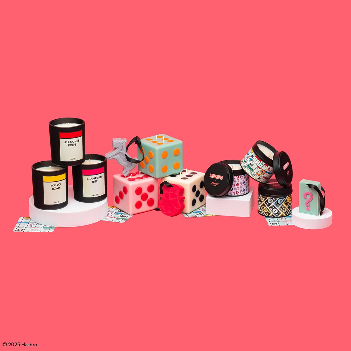 Monopoly x Flamingo Candles Take a Chance Jasmine & Neroli Scent Shape