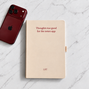 Thoughts Too Good For The Notes App Butter Yellow Notebook