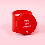 Pomegranate & Fig You are Loved Red Valentine Tin Candle