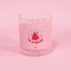 Watermelon You're One in a Melon Valentine Candle