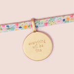 Everything Will Be Fine Charm Tie Bracelet