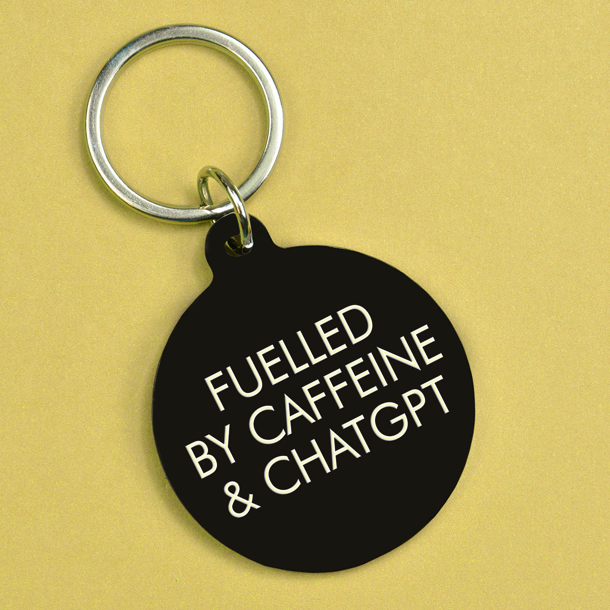Fuelled By Caffeine & ChatGPT Keytag
