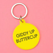 Giddy Up Buttercup Keytag