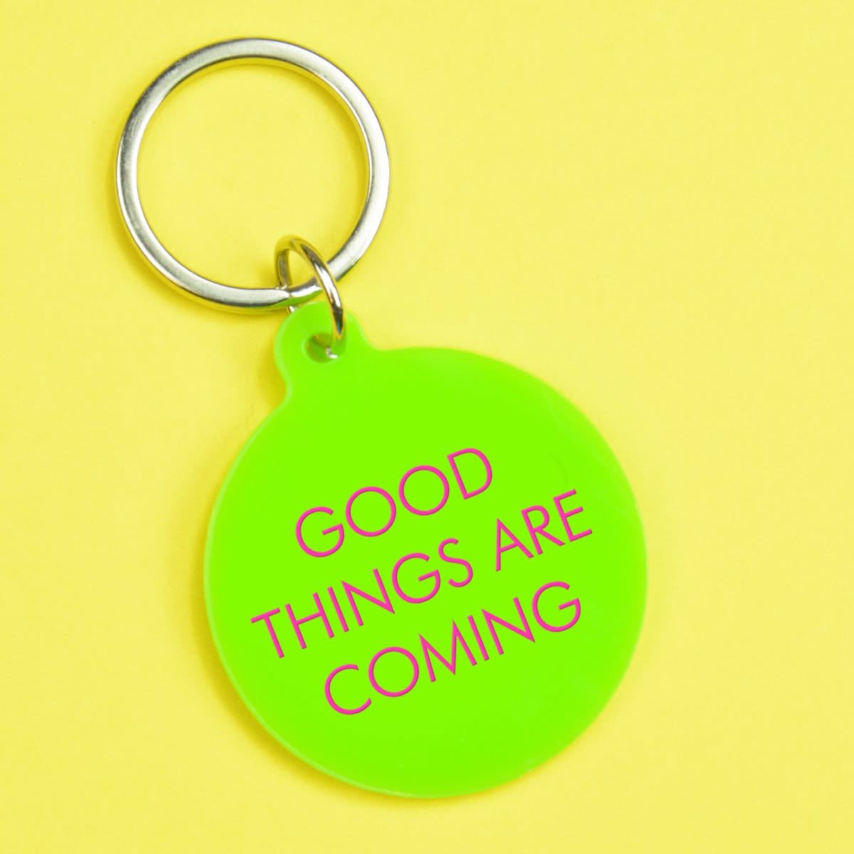 Good Things Are Coming Keytag