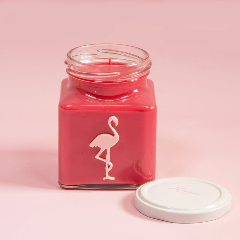 LIMITED EDITION Raspberry & Spun Sugar Birthday Flamingo Candle