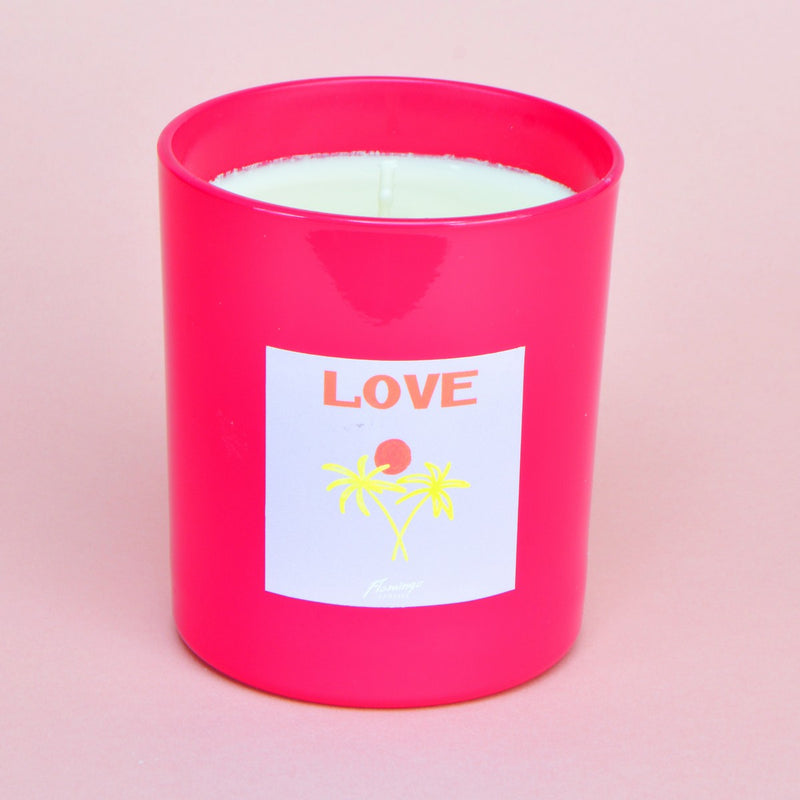 Pink Lemonade Pink Love Palm Candle