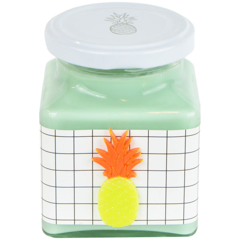 Pineapple & Lime Grid Neon Pineapple Jar Candle