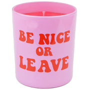 Pomegranate & Fig Be Nice or Leave Pink & Red Candle