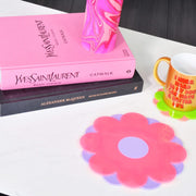 Bright Pink & Lilac Flower Display Plate