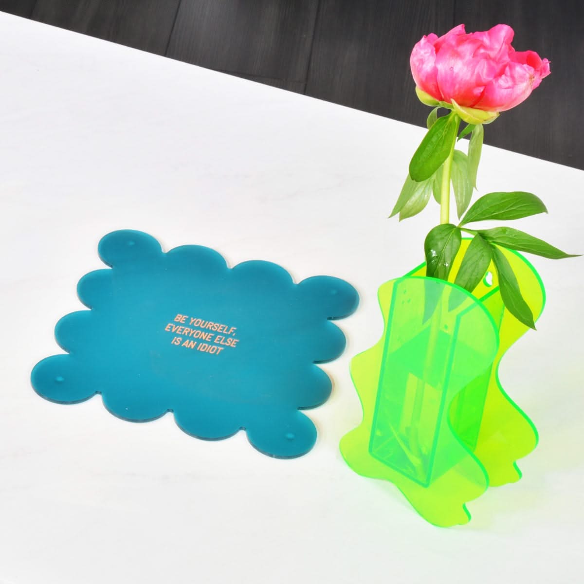 Be Yourself Everyone Else is an Idiot Scallop Display Plate